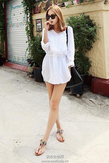 2013年6月25日中国内地街拍 短裙短裤MM最爱