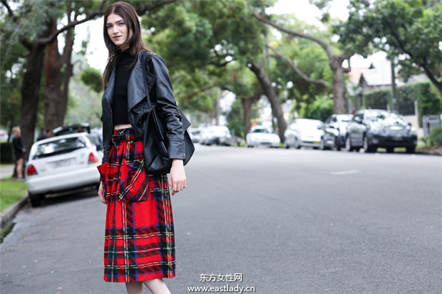 2014年澳大利亚悉尼时装周看时尚达人街拍秀