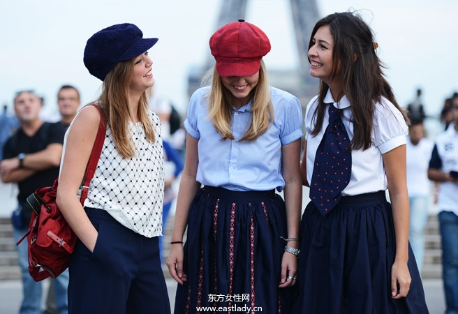2014春夏巴黎时装周街拍集锦