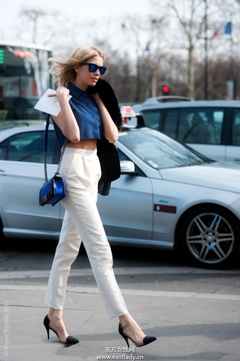 明星模特出街别有一番韵味