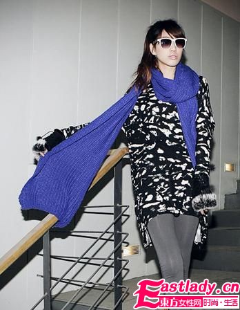 巧搭冬日围巾 气质百分百