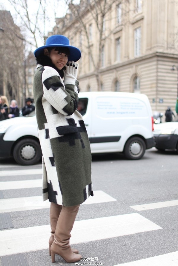 2013巴黎时装周时尚达人街拍