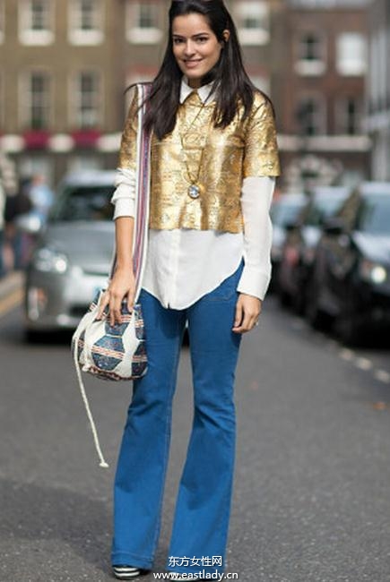 跟贝嫂维多利亚学穿喇叭裤