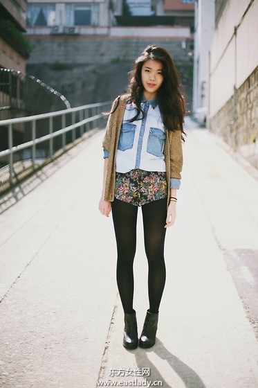 2013年1月中旬中国南方街头时尚街拍飘逸着阵阵春风