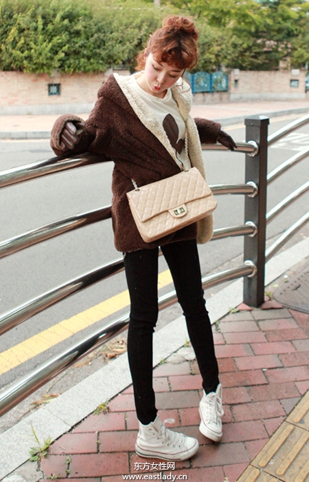 2013最新韩国街拍显高显瘦服装搭配太有爱了