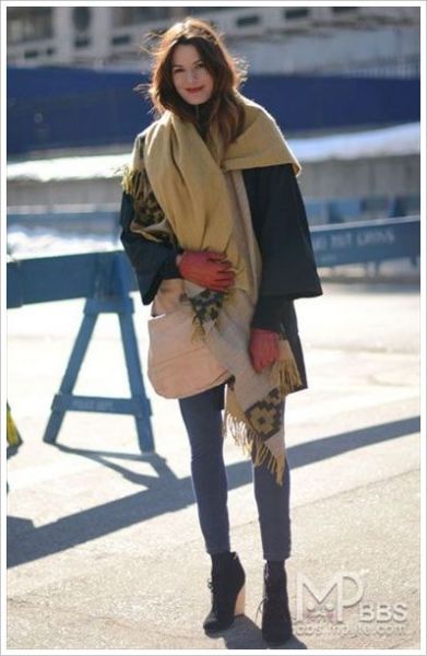 时装周纽约街头的精彩街拍