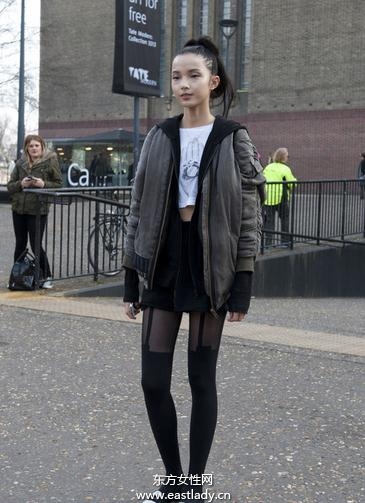 中国潮MM街头街拍演绎青春活力