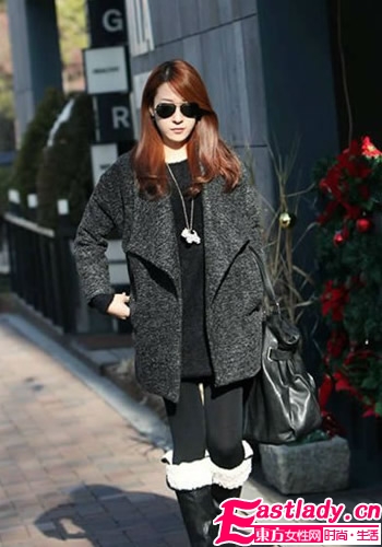 韩式搭配示范打造街头休闲风