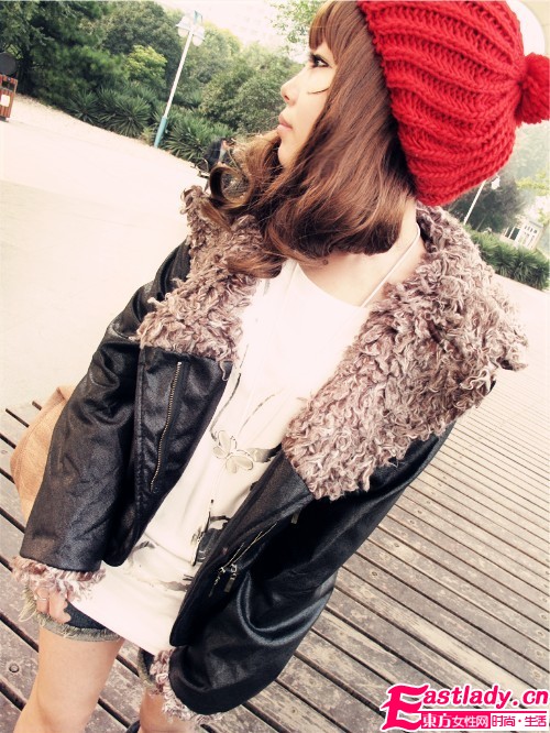 毛线帽搭配日记 混搭秋冬好心情