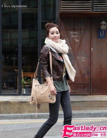 冬季保暖搭 围巾越大越有范