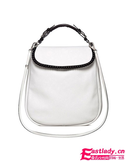 Marni小牛皮精制限量手袋 黑白两色尽显优雅大气