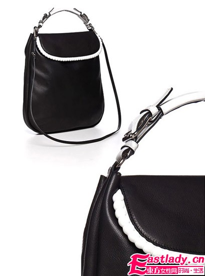 Marni小牛皮精制限量手袋 黑白两色尽显优雅大气