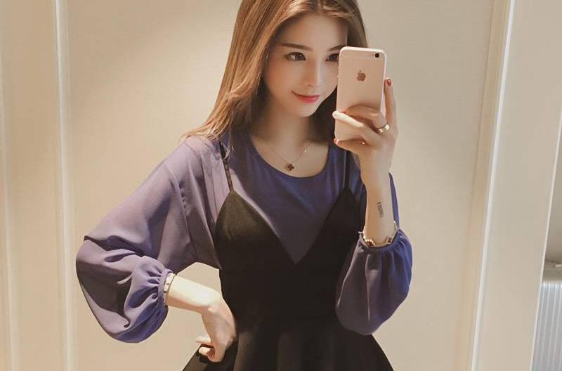 A字裙既显瘦又甜美 搭配时尚轻盈的雪纺衫超赞