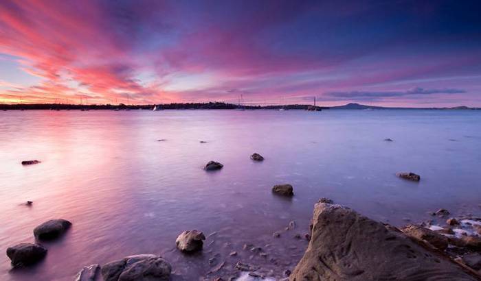 日照海边图片欣赏 黄昏斜阳风景迷人